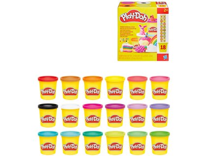 HASBRO PLAY-DOH Modelína kreativní set 18 kelímků 1530g
