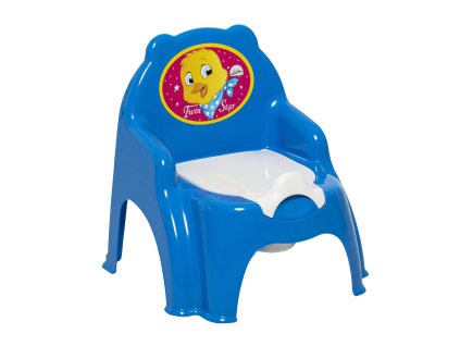 Nočník židle - modrý 35 cm