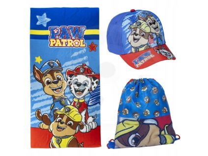 SOUPRAVA TLAPKOVÁ PATROLA ručník, kšiltovka a sáček
