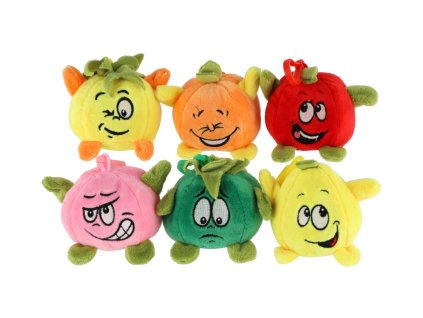 Ovoce přívěsek plyš 8cm 6 druhů