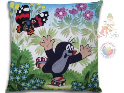 MORAVSKÁ ÚSTŘEDNA Polštář Krtek (krteček) bruslař 30 cm