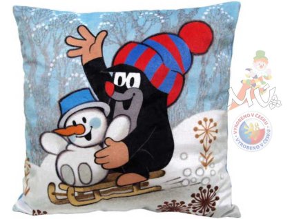 MORAVSKÁ ÚSTŘEDNA Polštář Krtek a zima Krteček 30 x 30