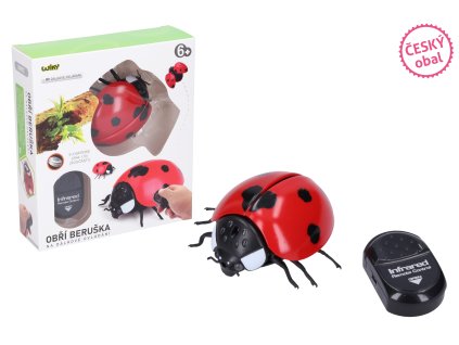 Beruška obří RC na dálkové ovládání 9 cm - český obal