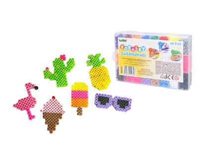 Korálky zažehlovací set - 24 barev