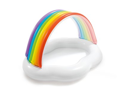 57141NP Bazén dětský duha 142 x 119 x 84 cm