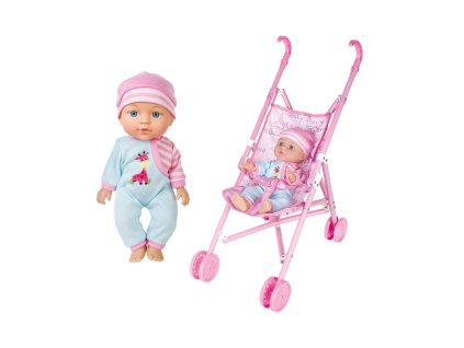 Miminko se zvuky a kočárkem 27 cm - český obal