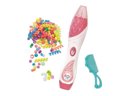 Navlékač korálků do vlasů set velký