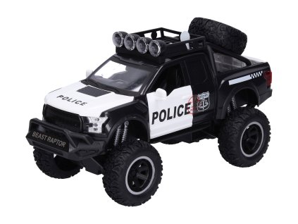 Auto policie terénní s efekty 26 cm