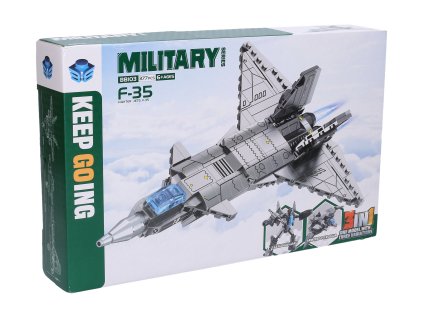 Stíhačka stavebnice 3v1 28cm