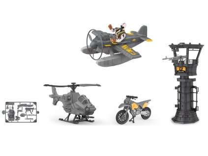 Vojenský set s letadlem 21cm