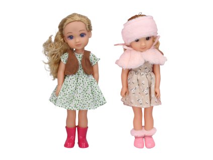 Panenka s kožíškem s efekty 35cm