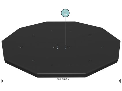 BESTWAY 58036 - Krycí plachta pro nadzemní bazén 305 cm