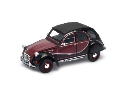 Welly Citroen 2CV 6 Charleston 1:24 černá burgund