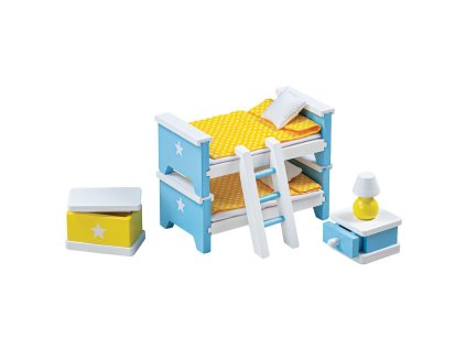 Tidlo Dřevěný nábytek dětský pokoj žlutý