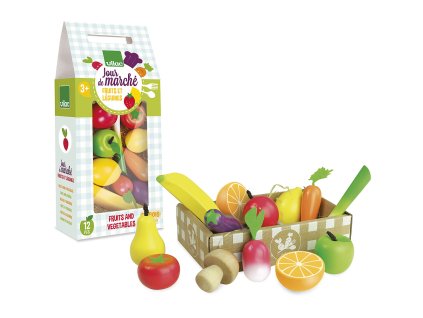Vilac Dřevěný set Ovoce a zelenina