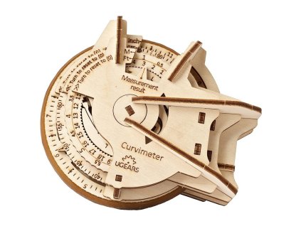 Ugears 3D dřevěné mechanické puzzle STEM křivkoměr (opisometr)