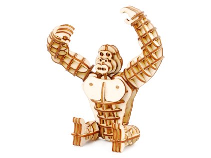 RoboTime Dřevěné 3D puzzle Gorila