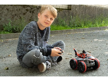 DRIVERO Obojživelné auto žralok červené