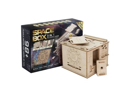 EscapeWelt 3D dřevěná skládačka hlavolamu Vesmírná kapsle