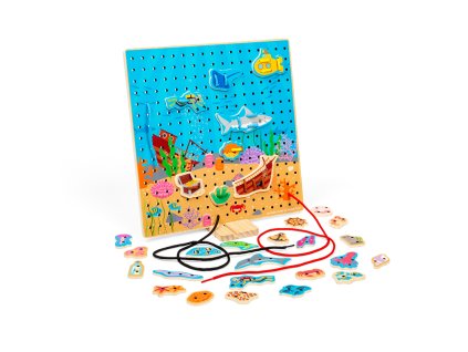 Bigjigs Toys Provlékací deska moře