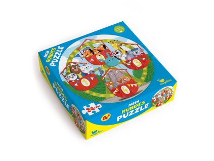 Magellan Kulaté puzzle Zvířátka na ruském kole