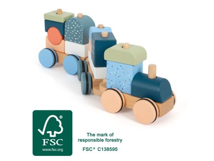 small foot Dřevěný vlak Arctic