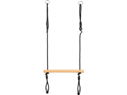 small foot Trapézová houpačka s gymnastickými kruhy Black Line