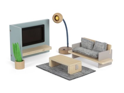 small foot Nábytek do domečku pro panenky Obývací pokoj