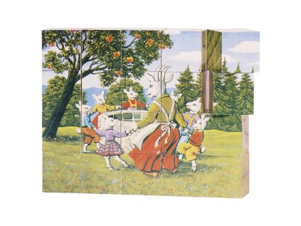 Goki Dřevěné kostky Pohádky 20 ks