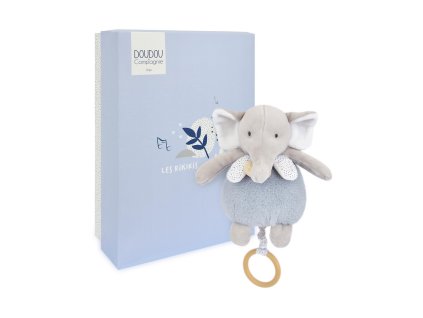 Doudou Plyšový slon hrající melodii 20 cm