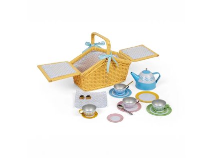 Bigjigs Toys Pikniková sada v košíku