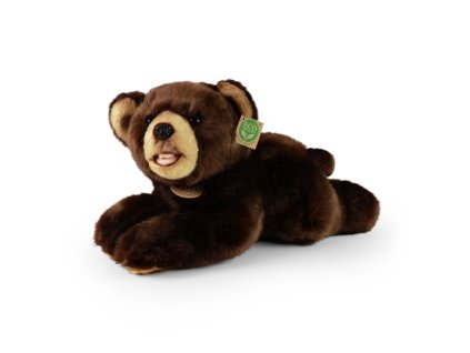 Rappa Plyšový medvěd ležící 32 cm ECO-FRIENDLY