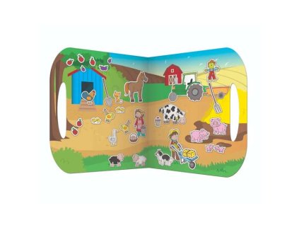 Fiesta Crafts Znovupoužitelné samolepky se scénou Farma