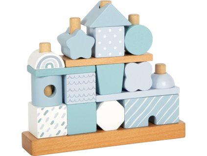 small foot Nasazování na tyč Domeček modrý