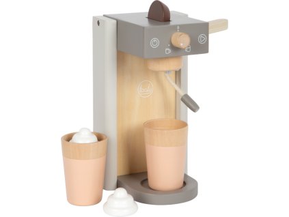 small foot Dřevěný kávovar s příslušenstvím Tasty šedý
