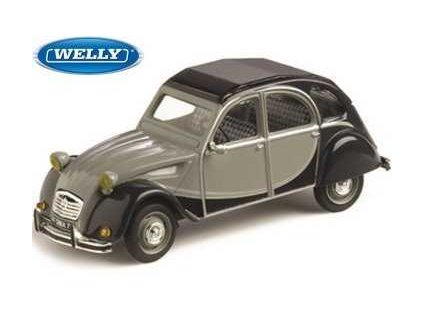 Welly Citroen 2CV Skala 1:24 černošedá
