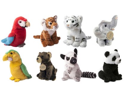 PLYŠ Zvířata EXOTICKÁ ZVÍŘÁTKA 15cm 8 druhů *PLYŠOVÉ HRAČKY*