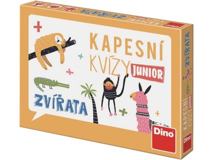 DINO Kapesní kvízy Junior Zvířata 106 otázek