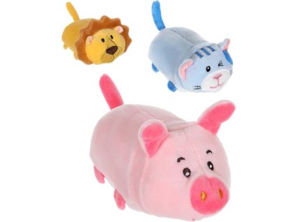 PLYŠ Zvířátko jezdící zpětný chod 10 druhů *PLYŠOVÉ HRAČKY*