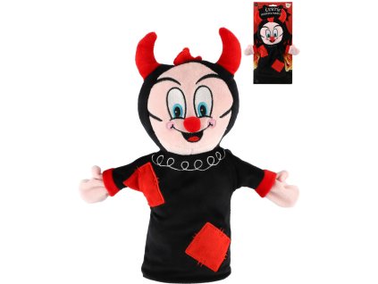 PLYŠ Maňásek na ruku baby čertík 30cm *PLYŠOVÉ HRAČKY*
