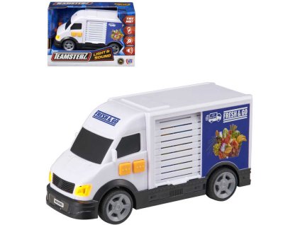Teamsterz auto dodávka potraviny na baterie Světlo Zvuk plast