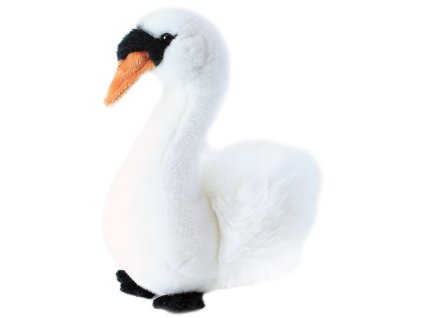 PLYŠ Pták labuť sedící 23cm Eco-Friendly *PLYŠOVÉ HRAČKY*