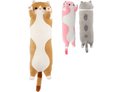 PLYŠ Kočka ležící polštářek 3 barvy *PLYŠOVÉ HRAČKY*