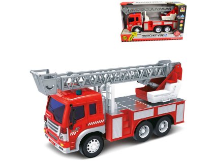 Auto požární se žebříkem hasičský vůz na baterie Světlo Zvuk