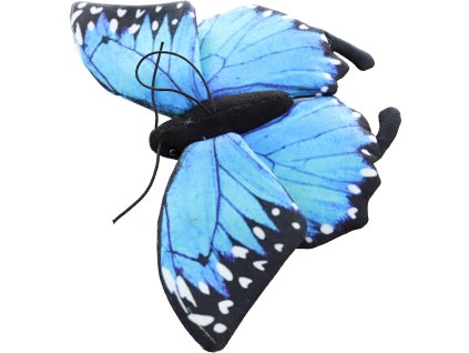 PLYŠ Motýl otakárek modrý 24cm na zavěšení *PLYŠOVÉ HRAČKY*