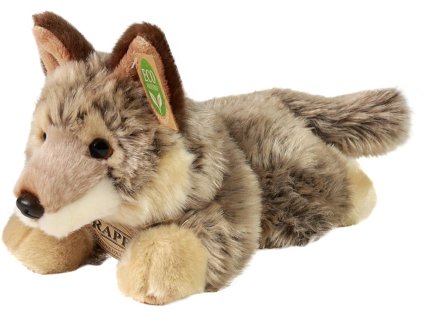 PLYŠ Kojot/vlk ležící 20cm Eco-Friendly *PLYŠOVÉ HRAČKY