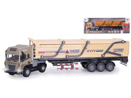 Auto nákladní kamion na setrvačník na baterie Světlo Zvuk 2 barvy kov