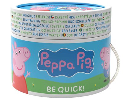 JIRI MODELS Hra karetní Postřeh! Peppa Pig v kulaté krabičce