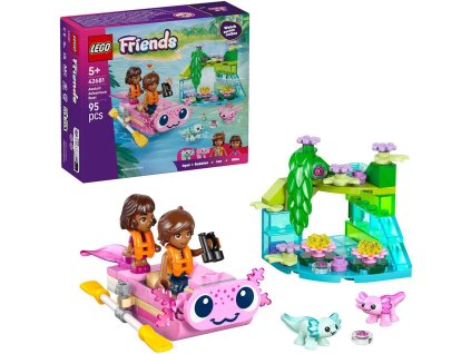 LEGO FRIENDS Dobrodružný člun s axolotly 42681 STAVEBNICE