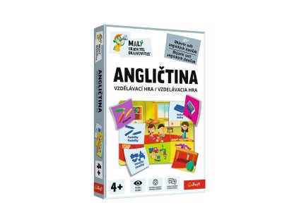 Malý objevitel Angličtina vzdělávací společenská hra v krabici 19x29x4cm